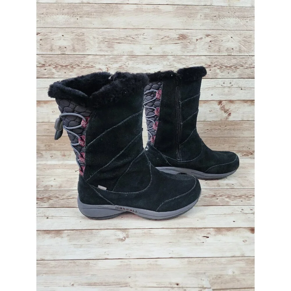 Merrell Jovilee Alp Women's Size 7 Waterproof Black Faux Fur Boots J227319C